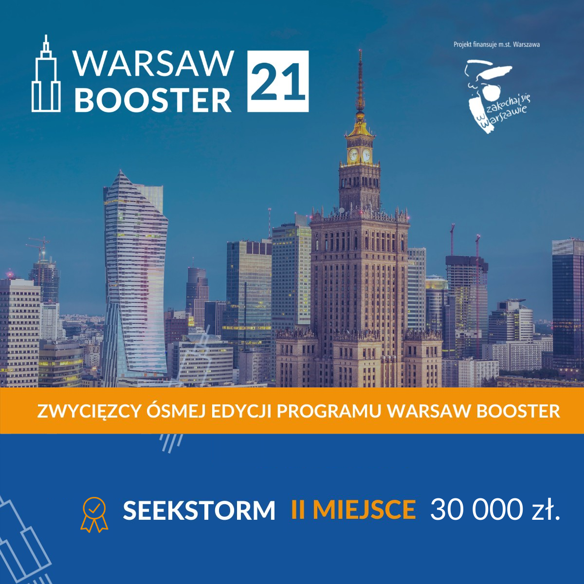 SeekStorm has won the second award in the 'Warsaw Booster 21' accelerator program